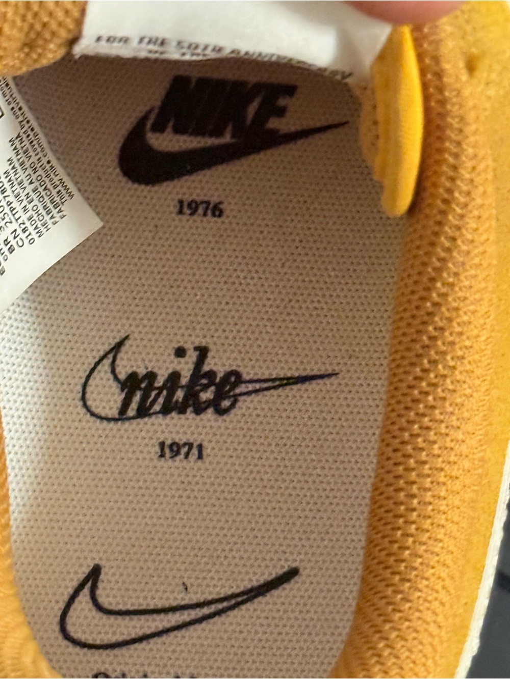 Nike Air Yellow Suede Low-Top Sneakers - Picture 8 of 8